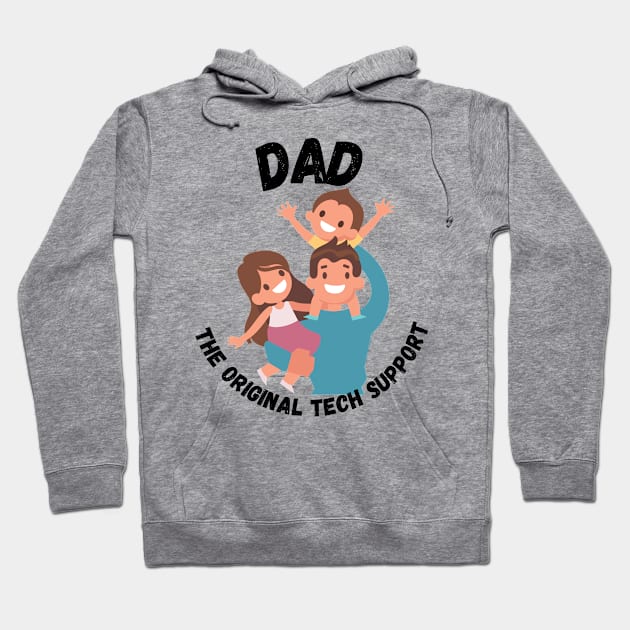 Tech-Savvy Dad: Guiding the Future Generation - Light Colors - Kids Hoodie by Layer8